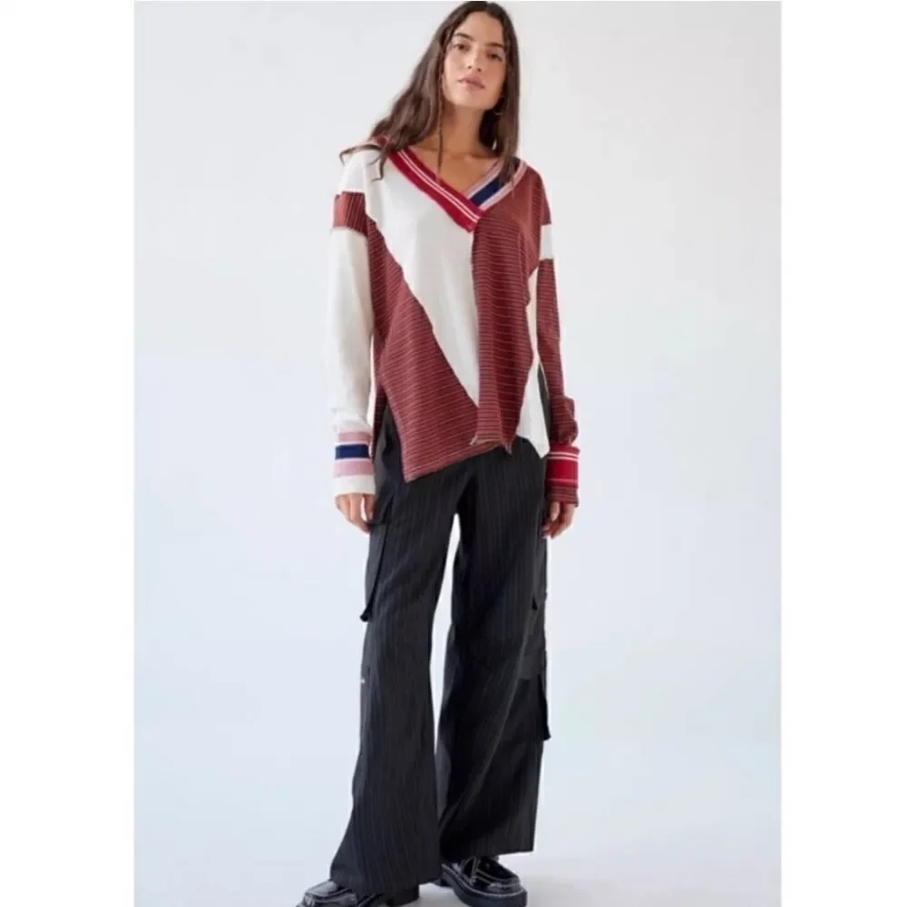 BDG Urban Outfitters Frazer‎ Spliced Slouchy Sweater Size XS